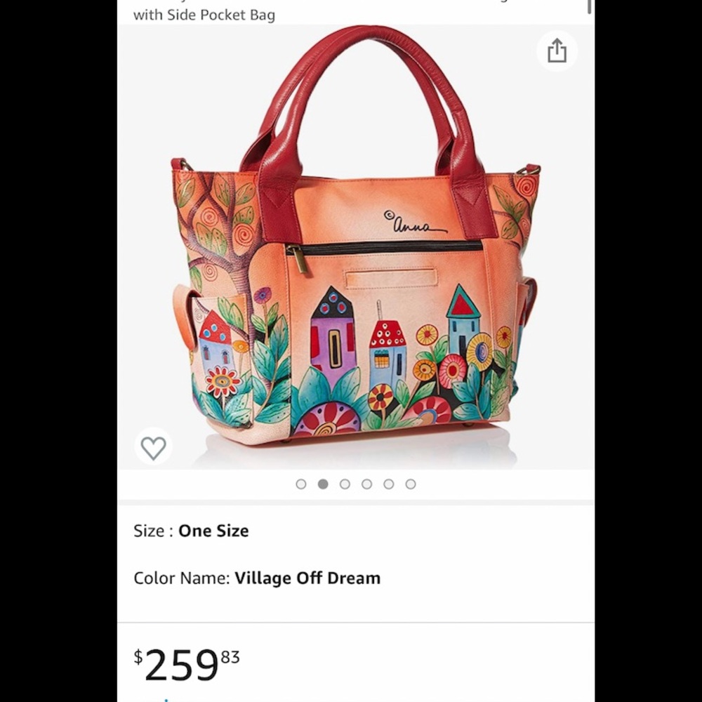 Leather Purse Anuschka Genuine